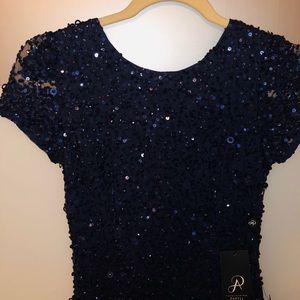 scoop back sequin elegant gown ♡